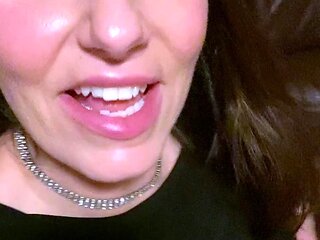 Hot ass brunette vibrator close up masturbation