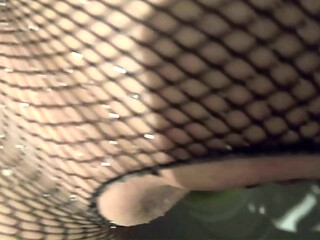 Desperate to Pee &ndash_ Shiny Leather Boots, Ripped Pantyhose and Intense Pee Fetish Play