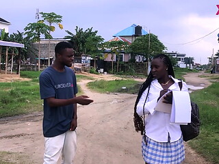 GHANA STREET BOY CONVINCED A SCHOOL GIRL TO CHOOSE BLACK COCK OVER CLASS WORK. ENJOY IN 4K