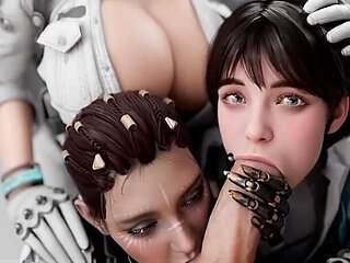 Big Breast Stepmom Teaching Her Stepdaughters How Suck Cock and Catch Warm Cumshots All on Their Faces and Breasts