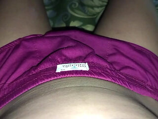 Naughty men's purple panties