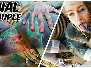 Hard Anal Fuck For Tattooed Girl - Balls Deep Assfuck For Goth Slut - Atm, Facial With Lily Lu