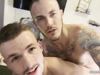ChristianWilde: Hung Christian Wilde Eats Lane Coltens Ass Like A Pro