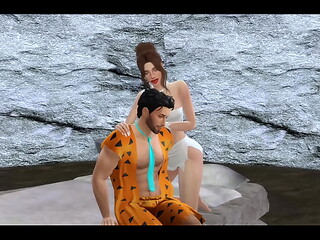 Fred &amp_ Wilma Flinstone Fuck In Cave SIMS SEX