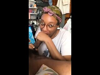 Big tit amateur fucking and sucking a cock