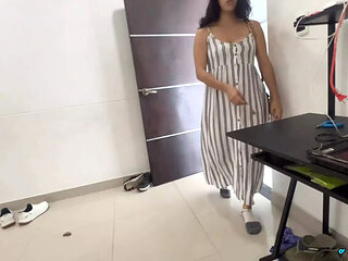 Stepsister Surprise! NamiQseiiin Shows Panties Then Gives Blowjob & Creampie - Amateur POV Squirting