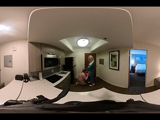 Hot Trans Woman Sucking Crossdresser Cock in Apartment VR