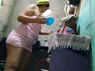 My stepdad's pervert likes to see me in a short dress so he can see my big ass