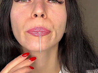 Lipstick Fetish, Spit & Control for Weak Slaves