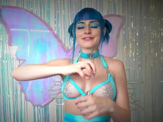 You wander into the woods where you meet a magical fairy... She tells you to pull your hard dick out