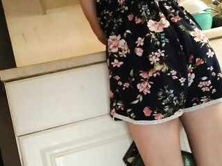 Petite Latina Amateur Takes Big Black Cock in Kitchen and Bedroom - BBC Doggy Style