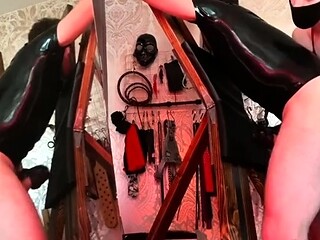 Rubber Butt Boy's Milking Day Strapon