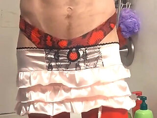 Cdmichelle Playing with Dildo While Wearing Sexy Pink Lingerie