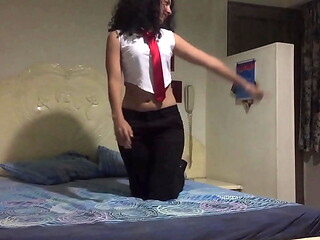 Latina cosplayer follando