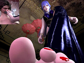 3D Horny Slut Babe Cheating with Big Dick Stranger