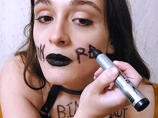 Close up fuck girl in big cock