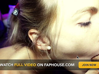 Fit German Girlfriend Give Sloppy POV Blowjob with Much Saliva and Get CIM