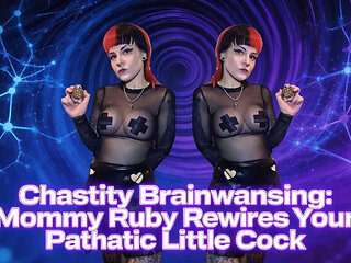 Chastity Brainwashing Stepmommy Ruby Rewires Your Pathetic Little Cock