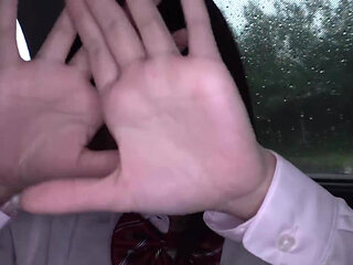 Cosplay Date. Shy Girl on a Daring Outdoor Stroll Part1