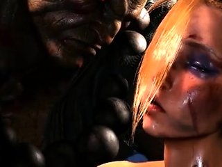 Akuma gives the Street Fighter ladies a taste of defeat.
