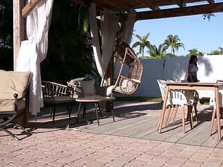 Tempted stepmom taking hard cock on all fours today