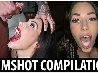 Good Sluts Dont Dodge The Cum - Shaiden Rogue Facial & Cumshot Compilation