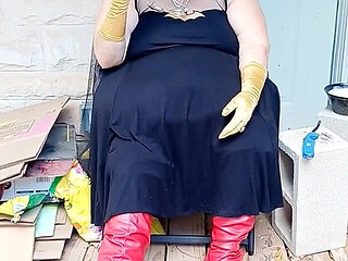 Bat Girl Is Taking a Smoke Break in Her