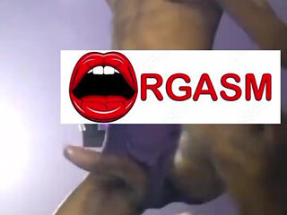 Masturbating My Fat Black Cock