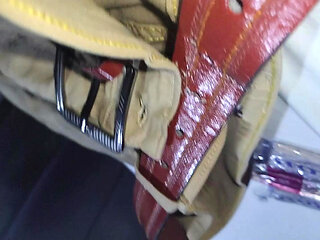 fucking the cheating slut hotwife creampying her pussy and keep fucking while his husband thinks she is at gym