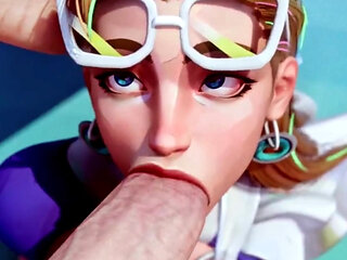 Cammy Bald Pussy Play, Kiriko's Ass Shake, Tight Pussy Helena Fucking, Cock Milking, Compilation