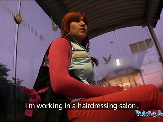 Public agent - she has real public porn behind a teach station with total stranger