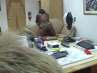 Black and white cock sucking pussy fucking threesome sex