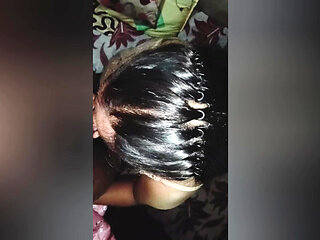 A nude girlfriend fucked his boyfriend when his home alone