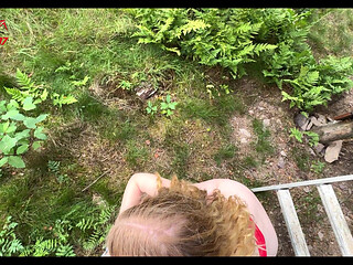 Brazen Hunter Takes Teen Slut's Innocence! Fucked Hard on the Hunter's Seat and Squirted!