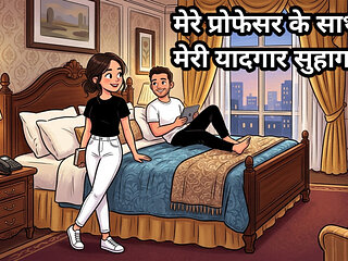 Meri aur meri professor ka suhagrat ki chudai My memorable wedding night with my professor Desi pussy fucking