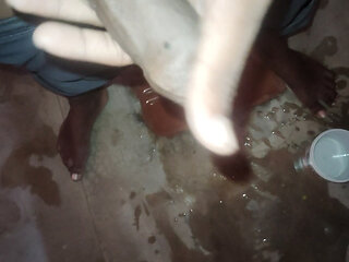 Handjob play big dick cum in my hand