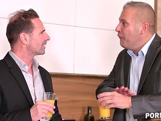 Petite Slut Francys Belle Opens Tight Holes to Three Cocks GP2241