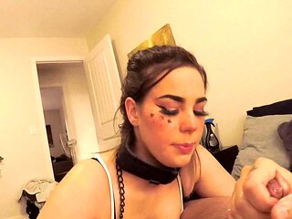 Hot amateur teen blowjob and facial HD video