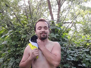 Outdoor jerking off