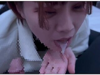 Massive Ejaculation By Her Too-good Blowjob With A Pent-up Libido!