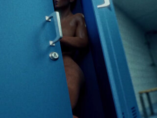 Panam Getting Ass Fucked by Transgender V in a Public Locker Room