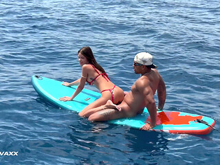 Rossa Vaxx Caught Fucking in the Sea and We Record Her