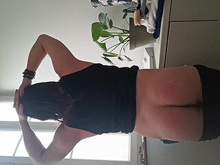 Well fleshy and spanked those buttocks