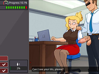 BIMBO BBW SECRETARY with HUGE TITS is the OFFICE SLUT gets FUCKED by Everyone in The Office - Office Slut