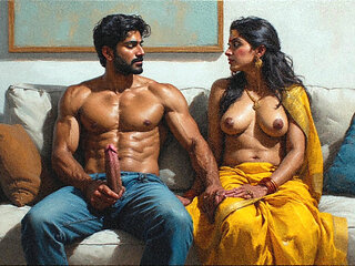 Wife fucked by hotel room manger at her first night