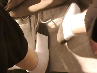 Risky Blowjob on the Balcony, I Make Him Cum Everywhere