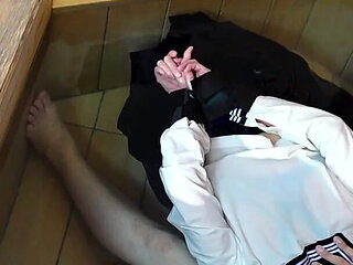 Dripping Uniform, Restrained in a Bathtub, off-campus Lesson