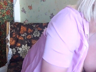 Stepmom shows neighbor how suck him stepson