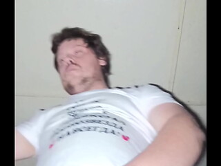 A Russian gay man is jerking his huge cock right in your face!