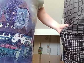 Sucking my cock in the entrance 1